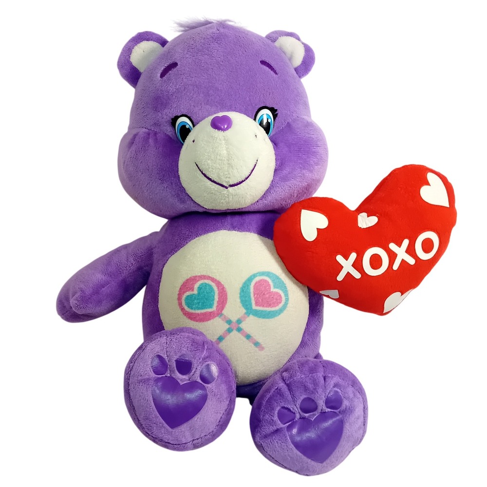 Care Bears Share Bear Valentines Day Plushie Holding Heart Stuffed Animal Toy‎